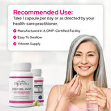 Healthy Bones Co. Daily D3+K1/K2 Supplement capsules on a table