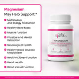 Healthy Bones Co. Magnesium Bisglycinate Chelate capsules on a wooden surface