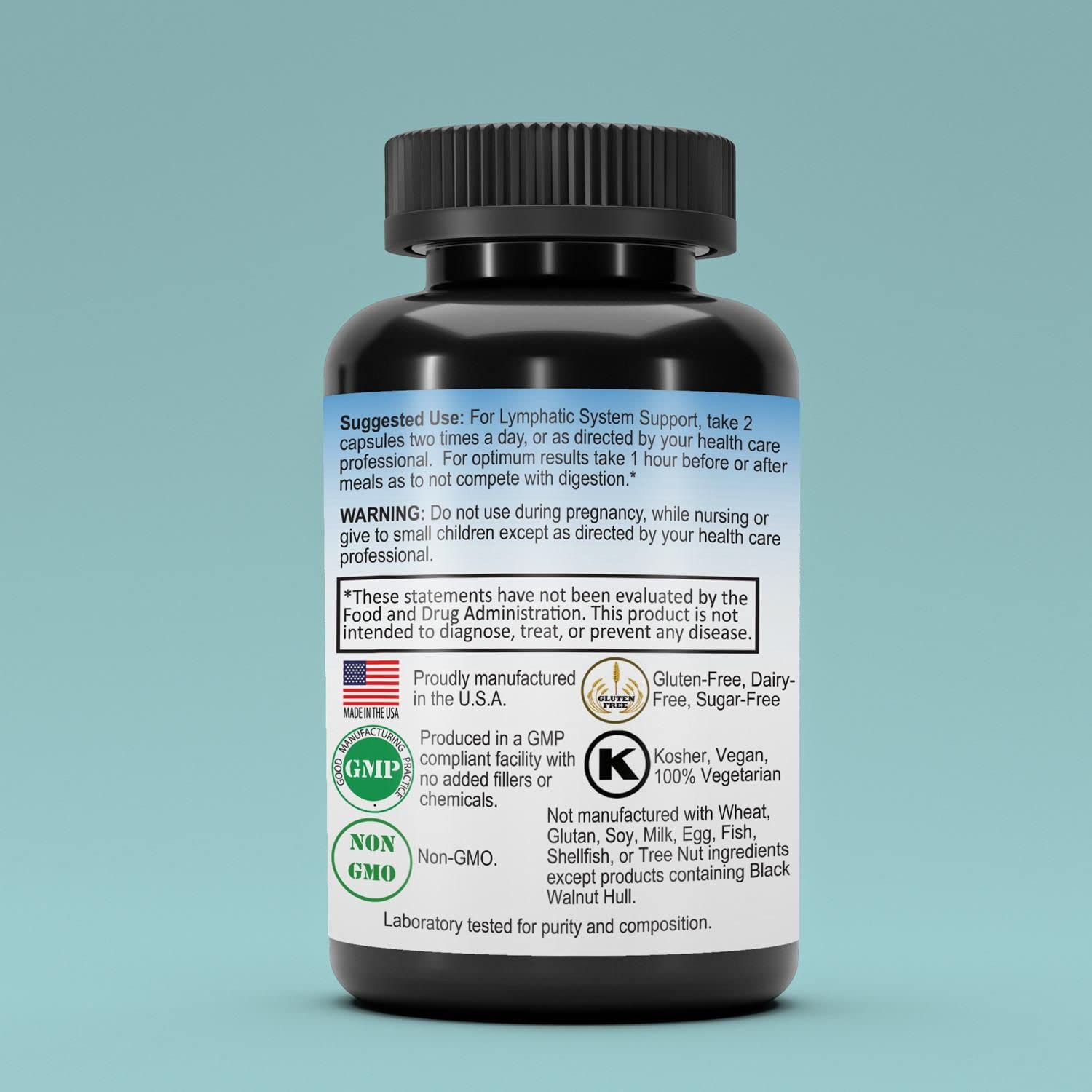 Healthy Day Supplements LymphX 100 Capsules bottle with label