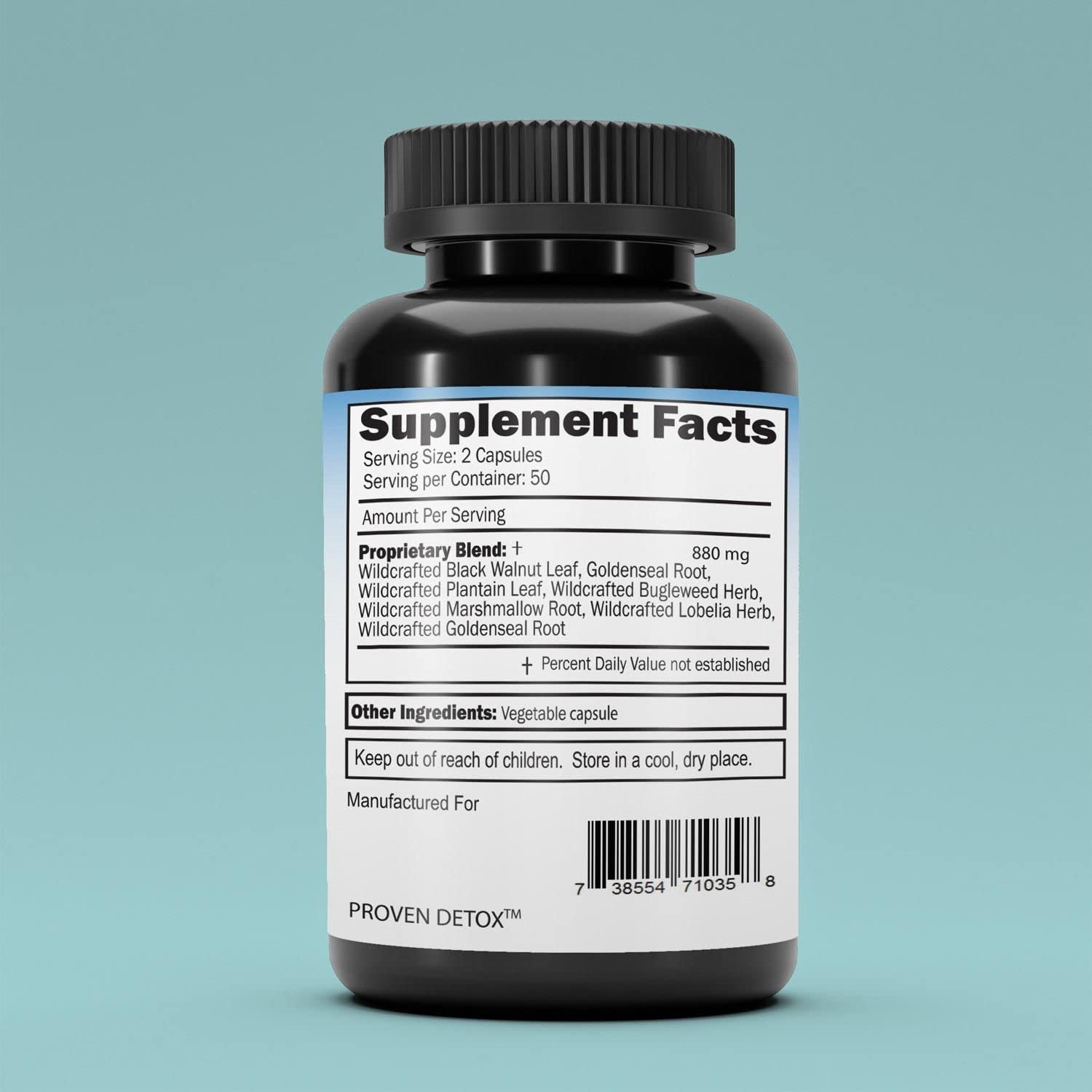 Healthy Day Supplements LymphX 100 Capsules side view
