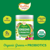 Healthy Delights Organic Greens + Probiotics 386g serving suggestion