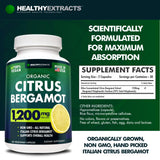 Healthy Extracts Citrus Bergamot Capsules lifestyle scene on a table
