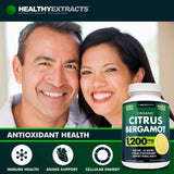 Healthy Extracts Citrus Bergamot Capsules showing capsule size