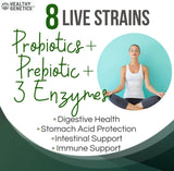 Healthy Genetics Prebiotic Probiotic with Ginger 118g bottle with cap