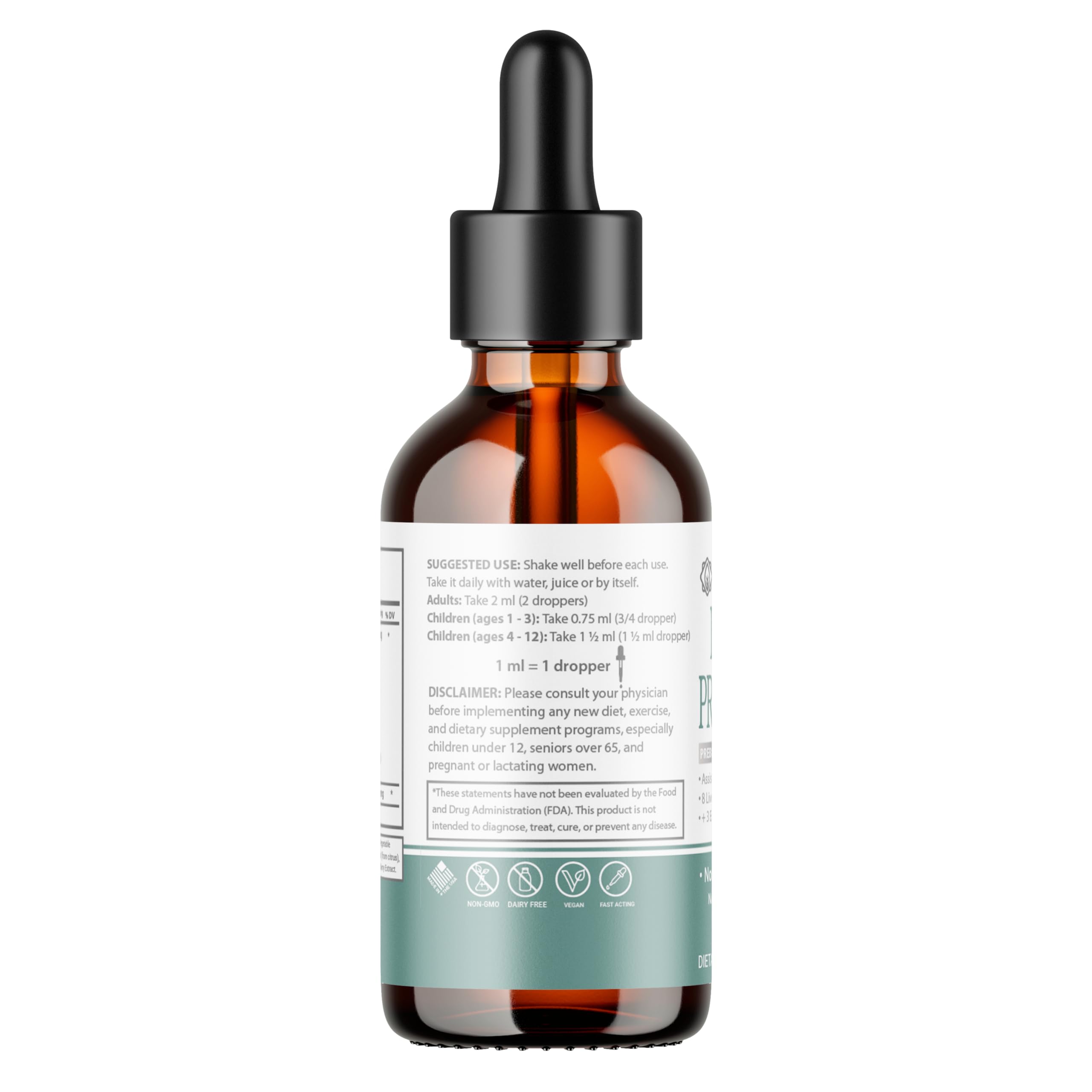 Healthy Genetics Prebiotic Probiotic with Ginger 118g nutrition facts