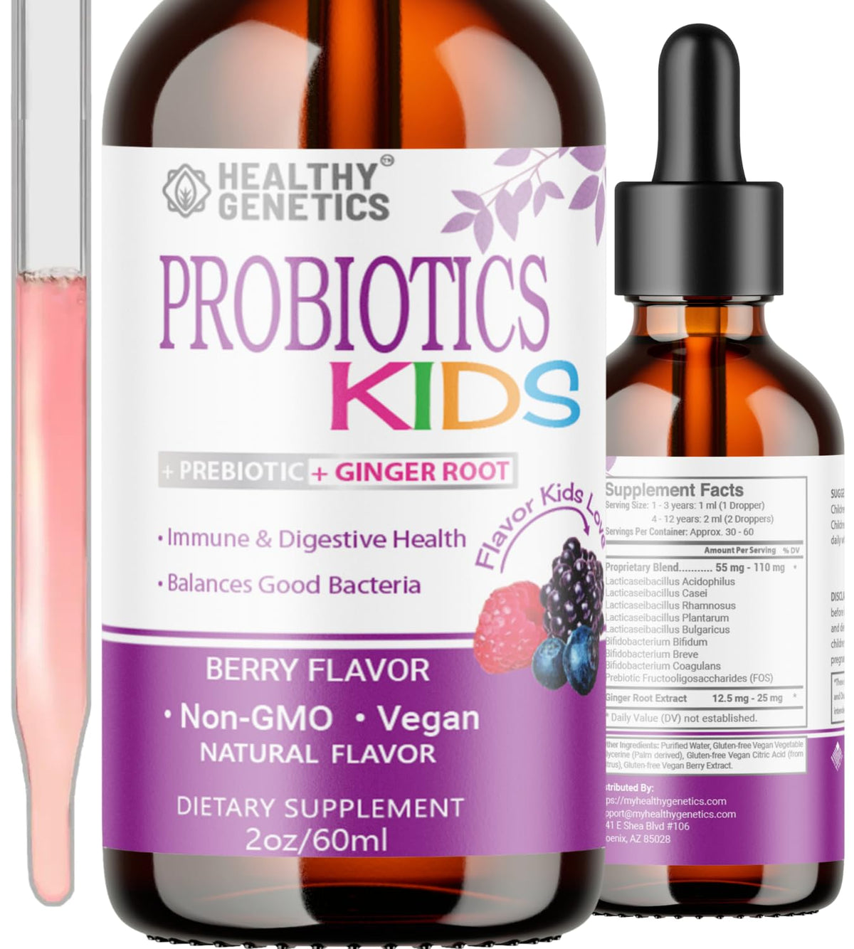 Healthy Genetics Probiotics for Kids 140g front view