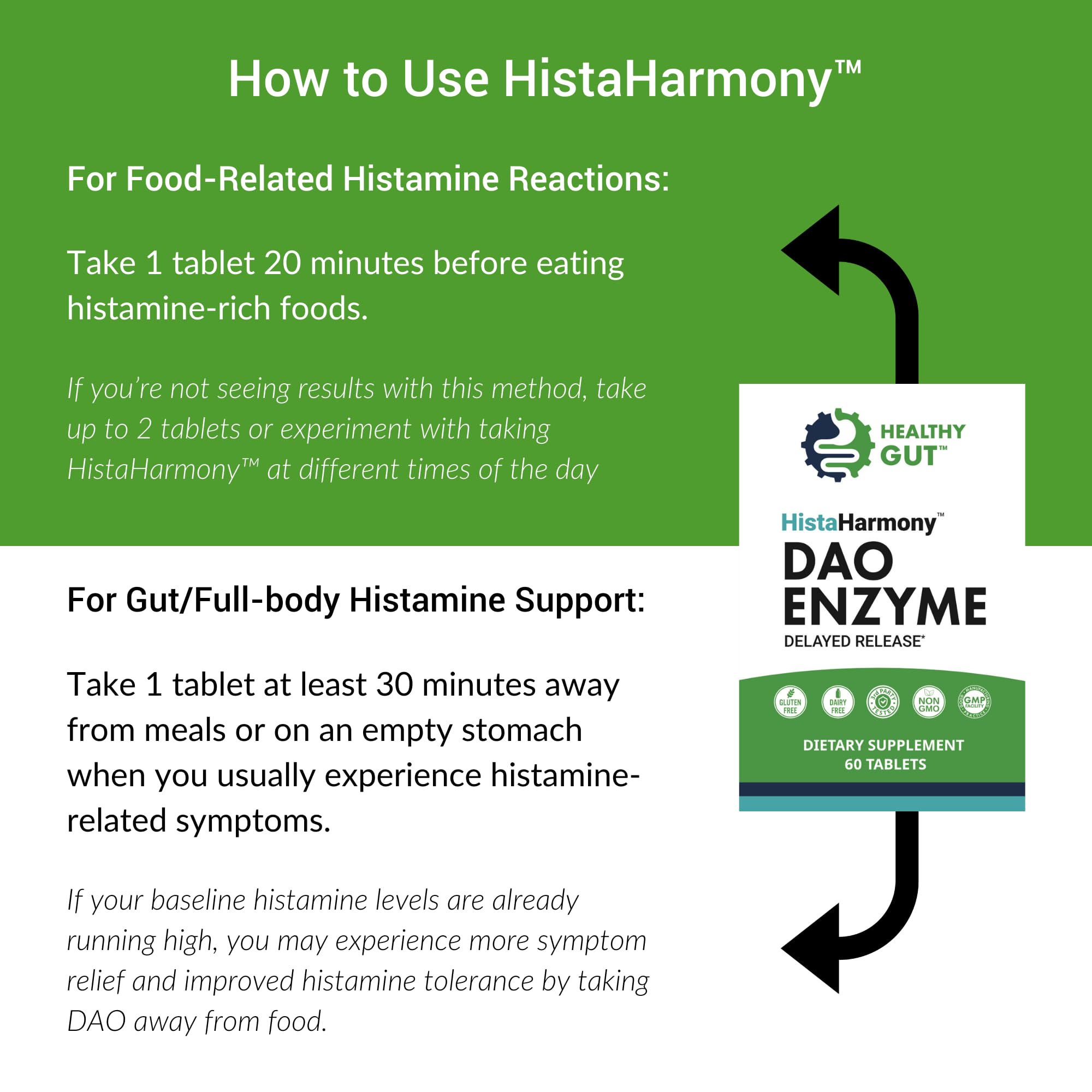 Healthy Gut HistaHarmony Multi-Enzyme Supplement lifestyle shot