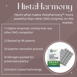 Healthy Gut HistaHarmony Multi-Enzyme Supplement on a kitchen counter