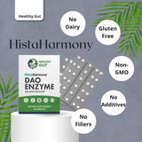 Healthy Gut HistaHarmony Multi-Enzyme Supplement side view