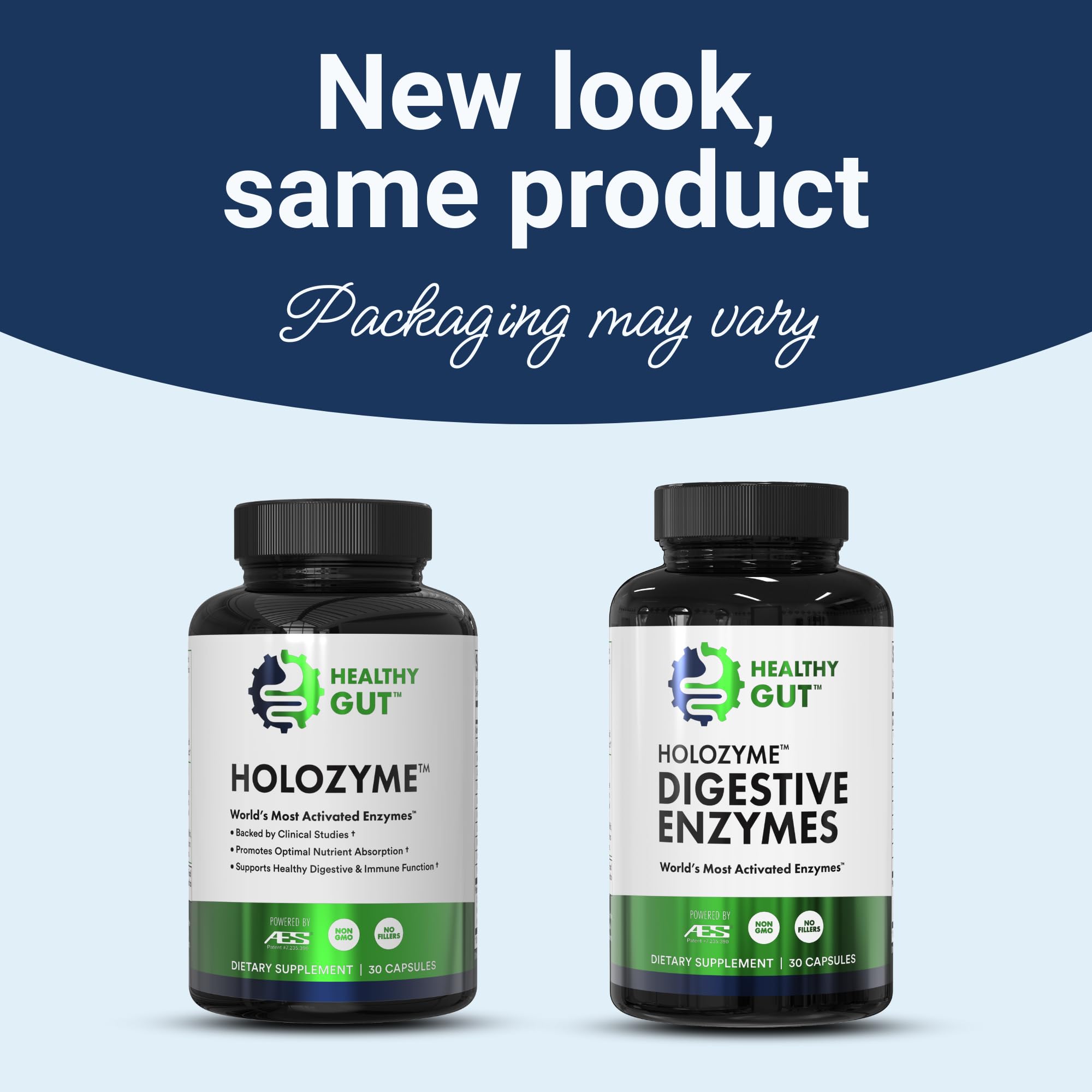 Healthy Gut HoloZyme Multi-Enzyme Supplement ingredients list