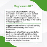 Healthy Gut Magnesium Glycinate Supplement 180mg capsules in hand