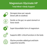 Healthy Gut Magnesium Glycinate Supplement label details
