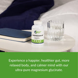 Healthy Gut Magnesium Glycinate Supplement with measuring spoon