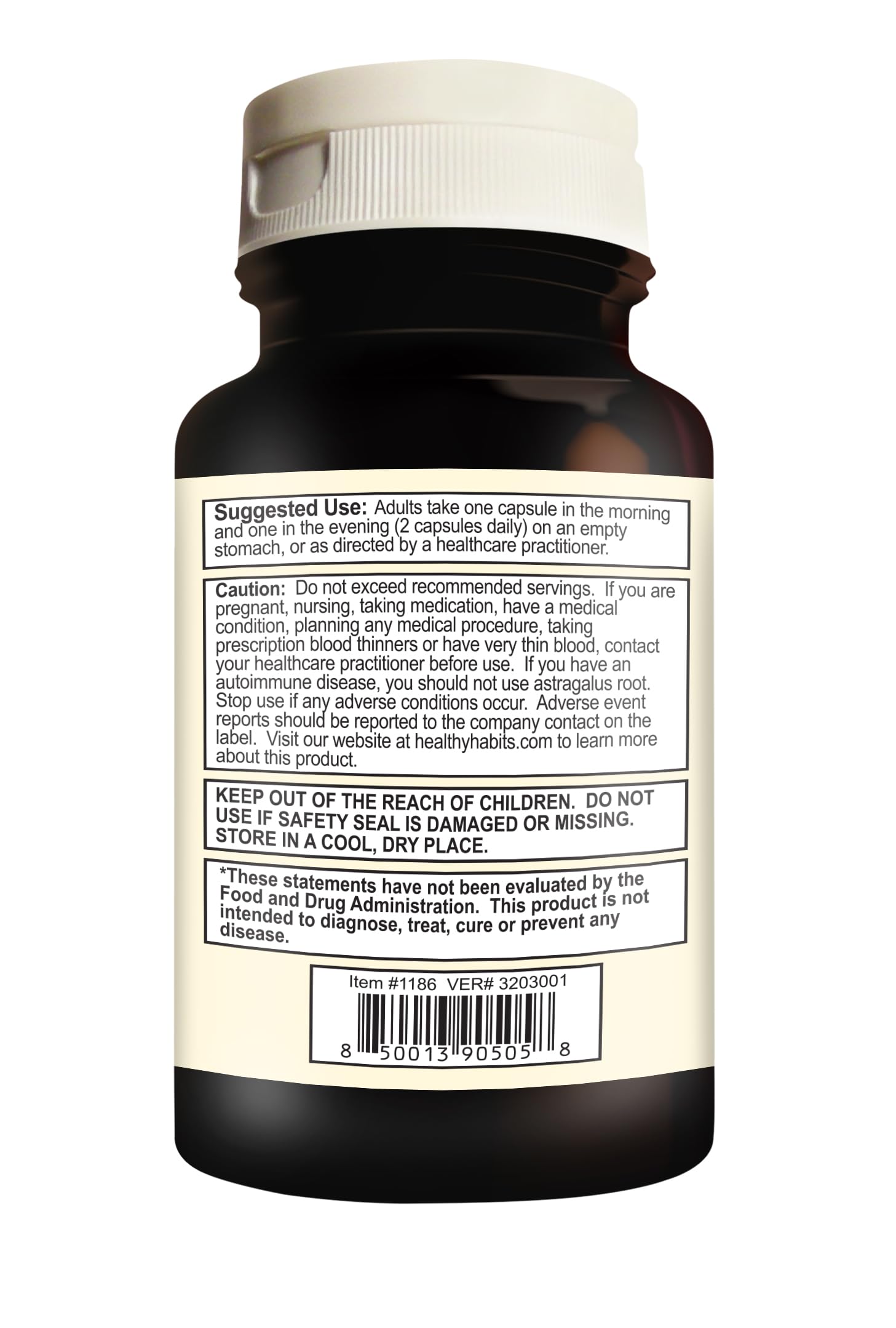 Healthy Habits Blended Vitamin & Mineral Supplement packaging