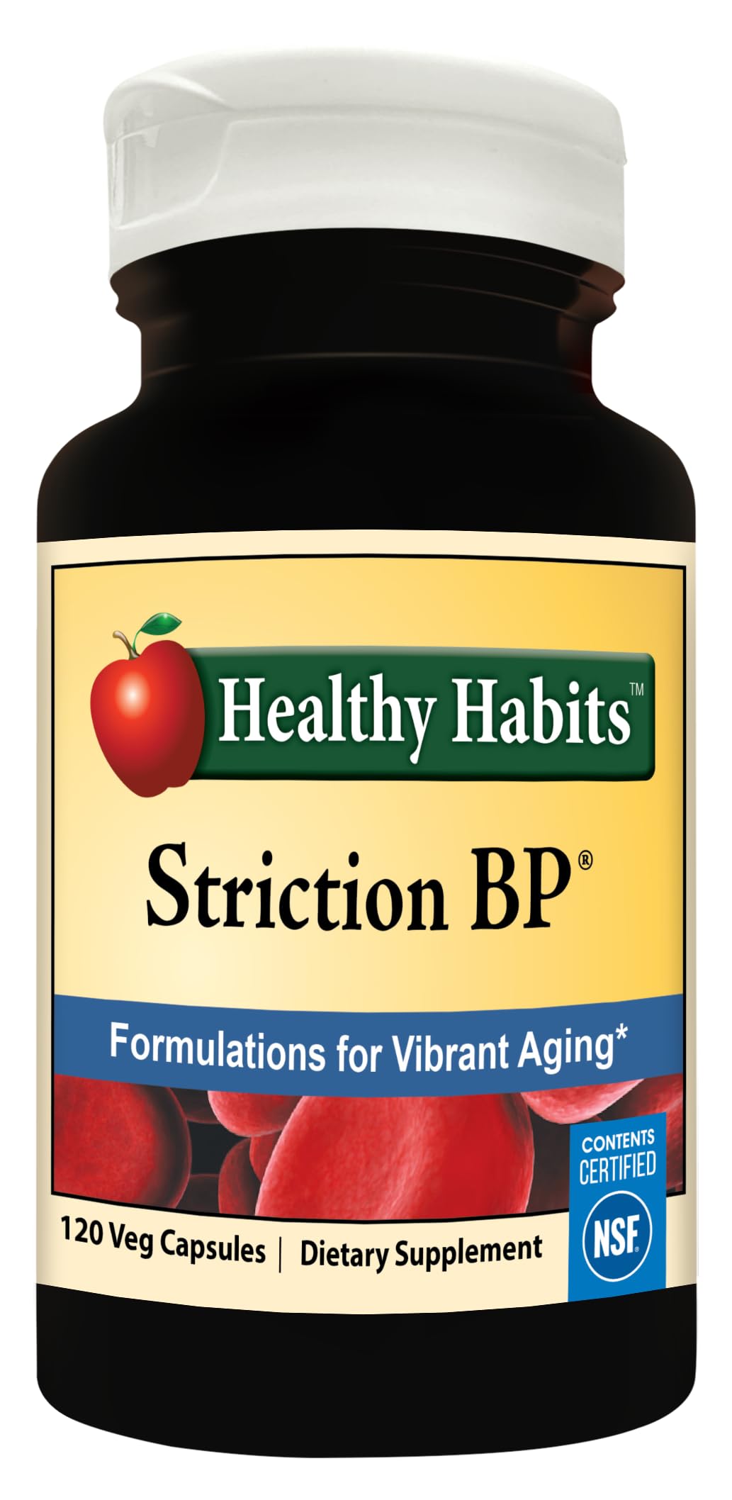 Healthy Habits Veg-Cap StrictionBP 120 capsules front view