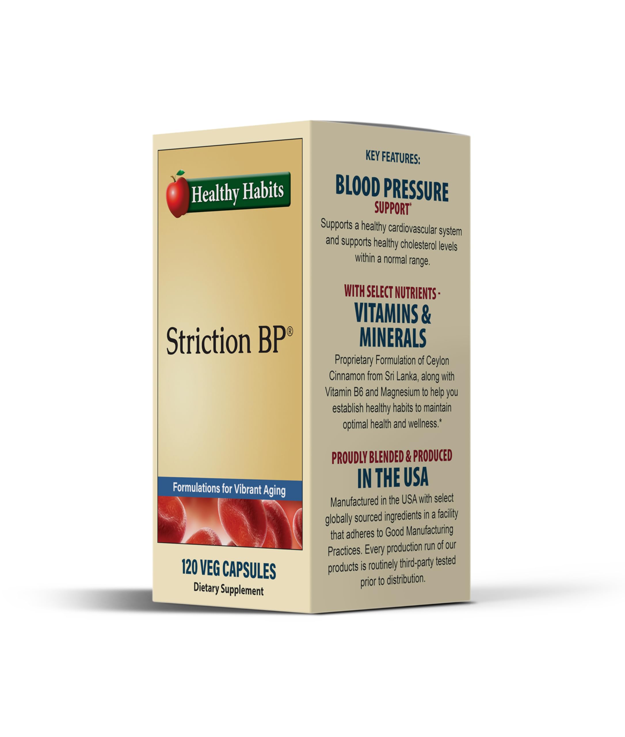 Healthy Habits VEG-CAP StrictionBP 120 Capsules packaging