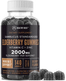 HEALTHY HEIST Elderberry Gummies front view with packaging