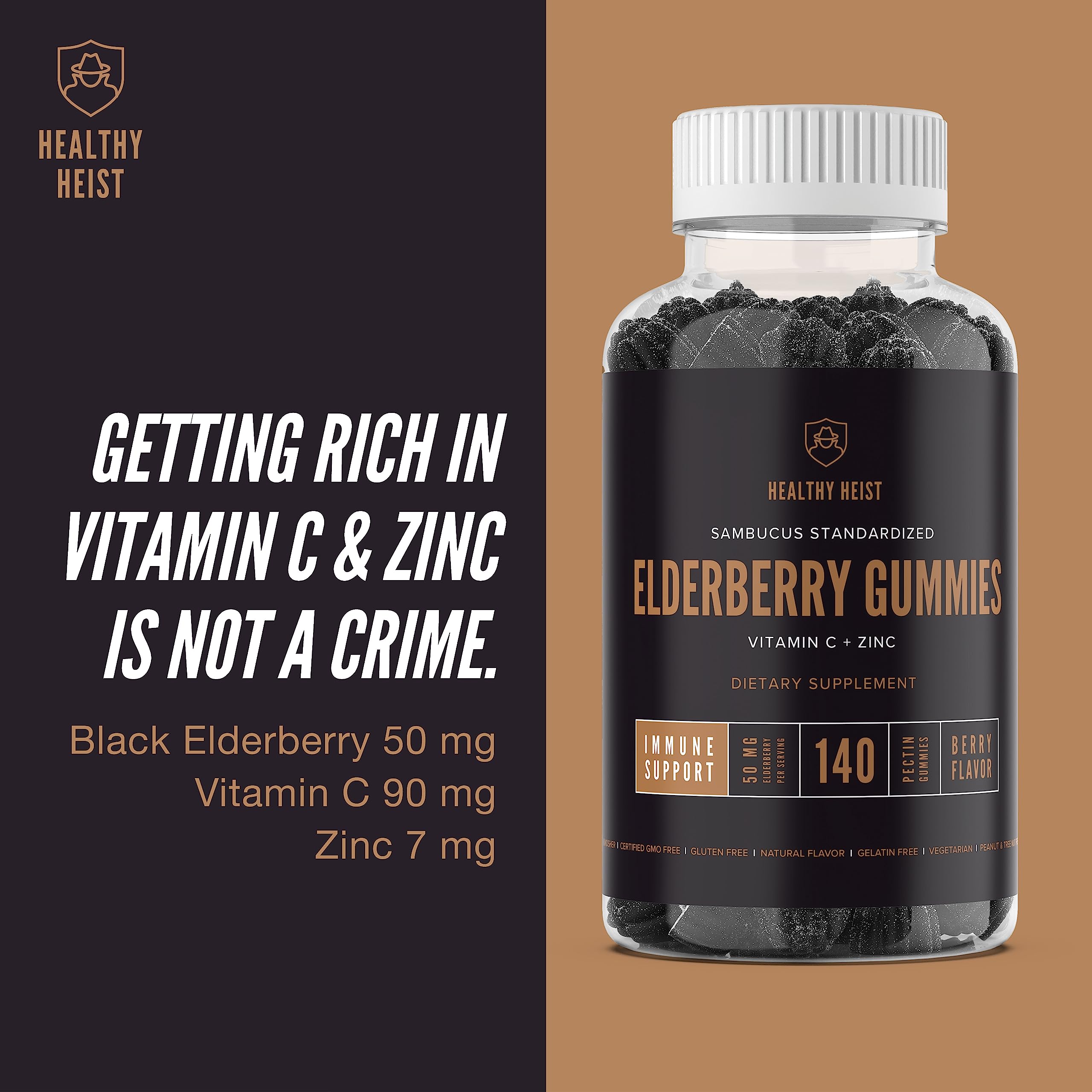 HEALTHY HEIST Elderberry Gummies lifestyle scene with family
