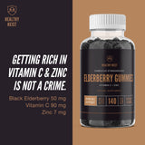HEALTHY HEIST Elderberry Gummies lifestyle scene with family