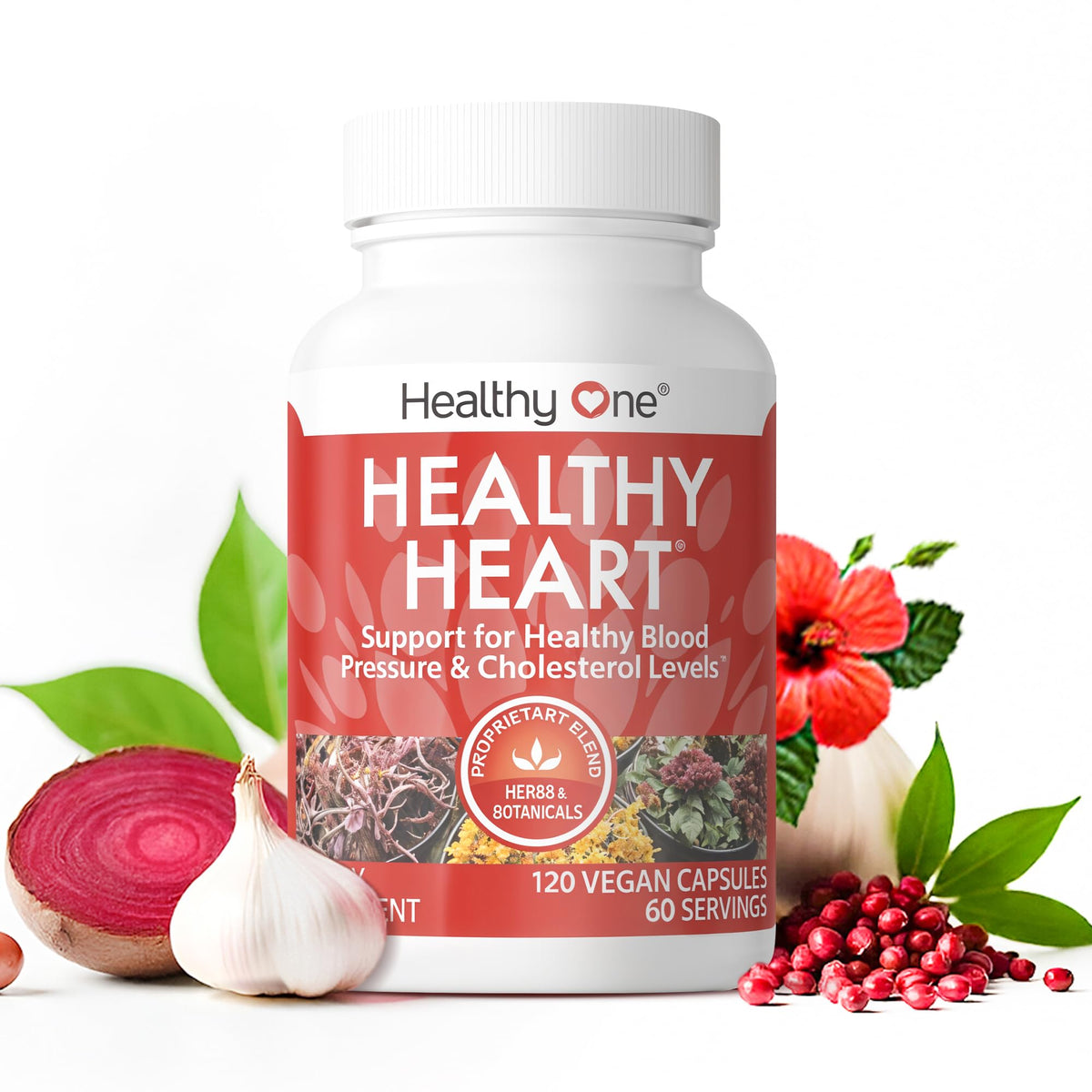 Healthy One CoQ10 8-in-1 daily wellness Supplement bottle front view