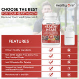 Healthy One CoQ10 8-in-1 daily wellness Supplement capsules on a table