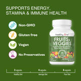Healthy One Fruits & Veggies capsule in hand