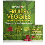 Healthy One Fruits & Veggies Gummy Supplement front view