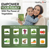 Healthy One Fruits & Veggies Gummy Supplement gummies close-up