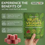 Healthy One Fruits & Veggies Gummy Supplement nutritional information
