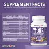 Healthy One Healthy Sleep 10-in-1 Sleep Formula 120ct side view