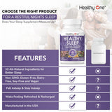 Healthy One Healthy Sleep 10-in-1 Sleep Formula capsule close-up
