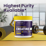 Healthy Origins Creatine 689g Powder lifestyle scene with shaker