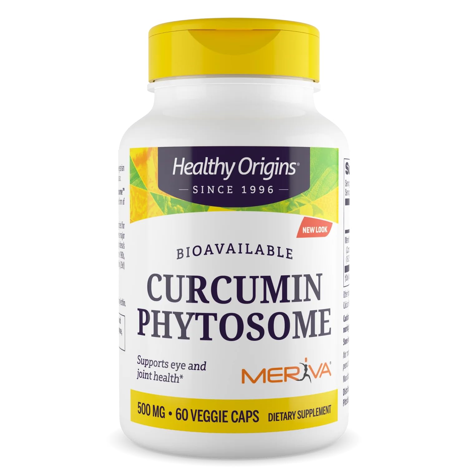 Healthy Origins Curcumin Phytosome 500mg capsules front view