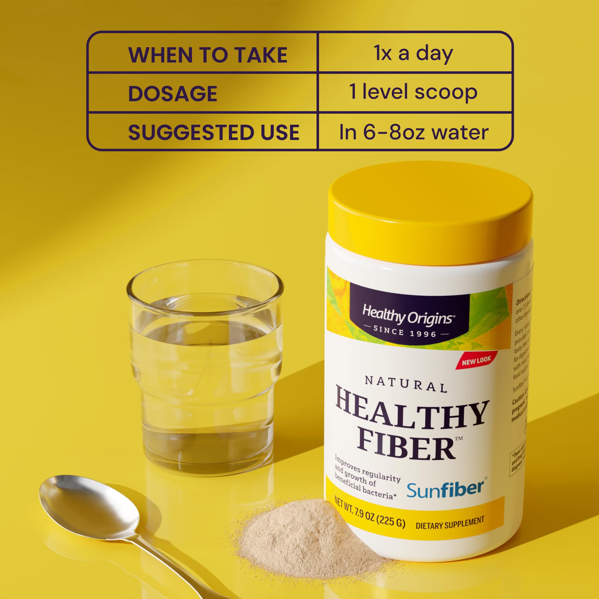 Healthy Origins Healthy Fiber 299g side view