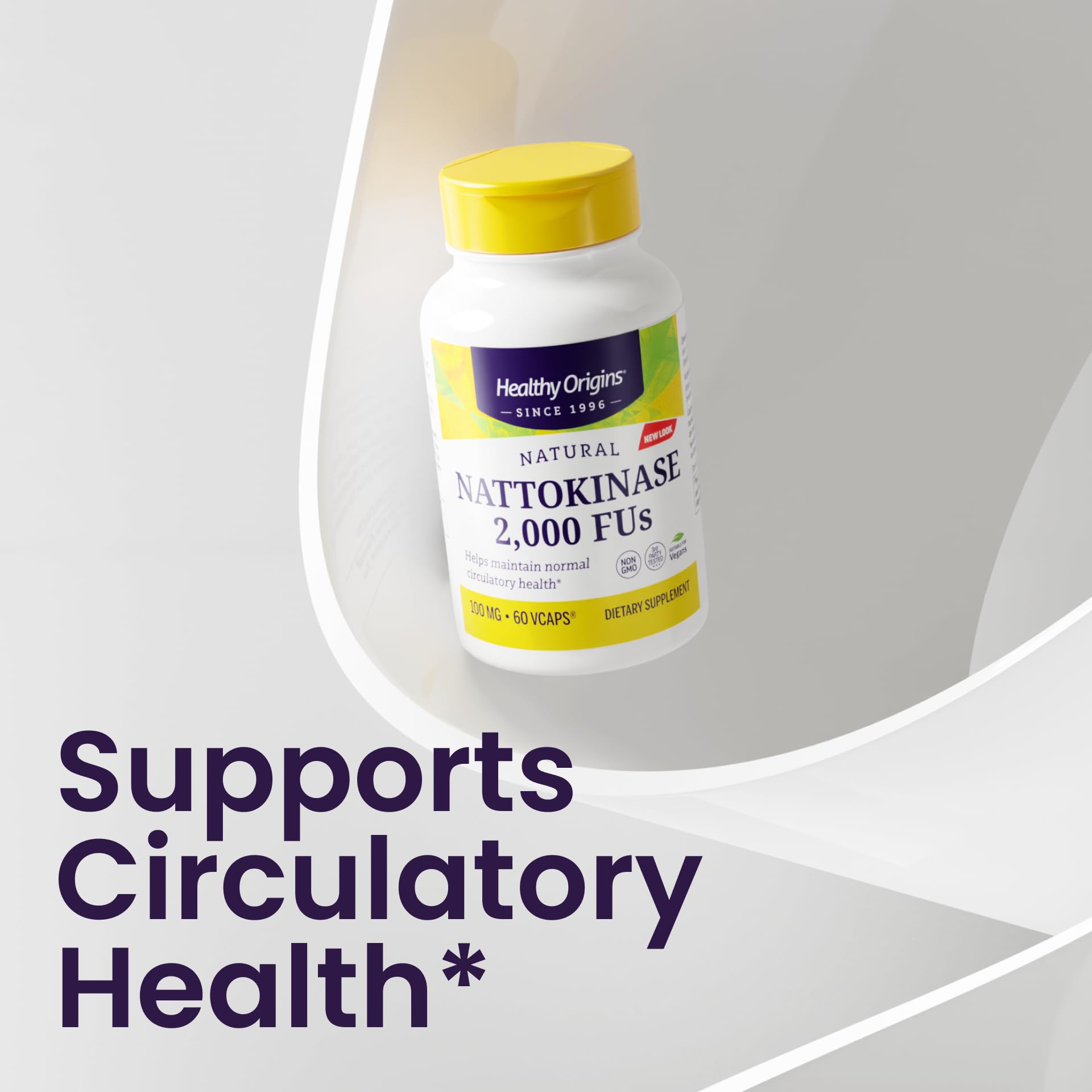 Healthy Origins Nattokinase supplement packaging