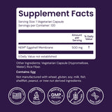 Healthy Origins Natural Eggshell Membrane ingredients list