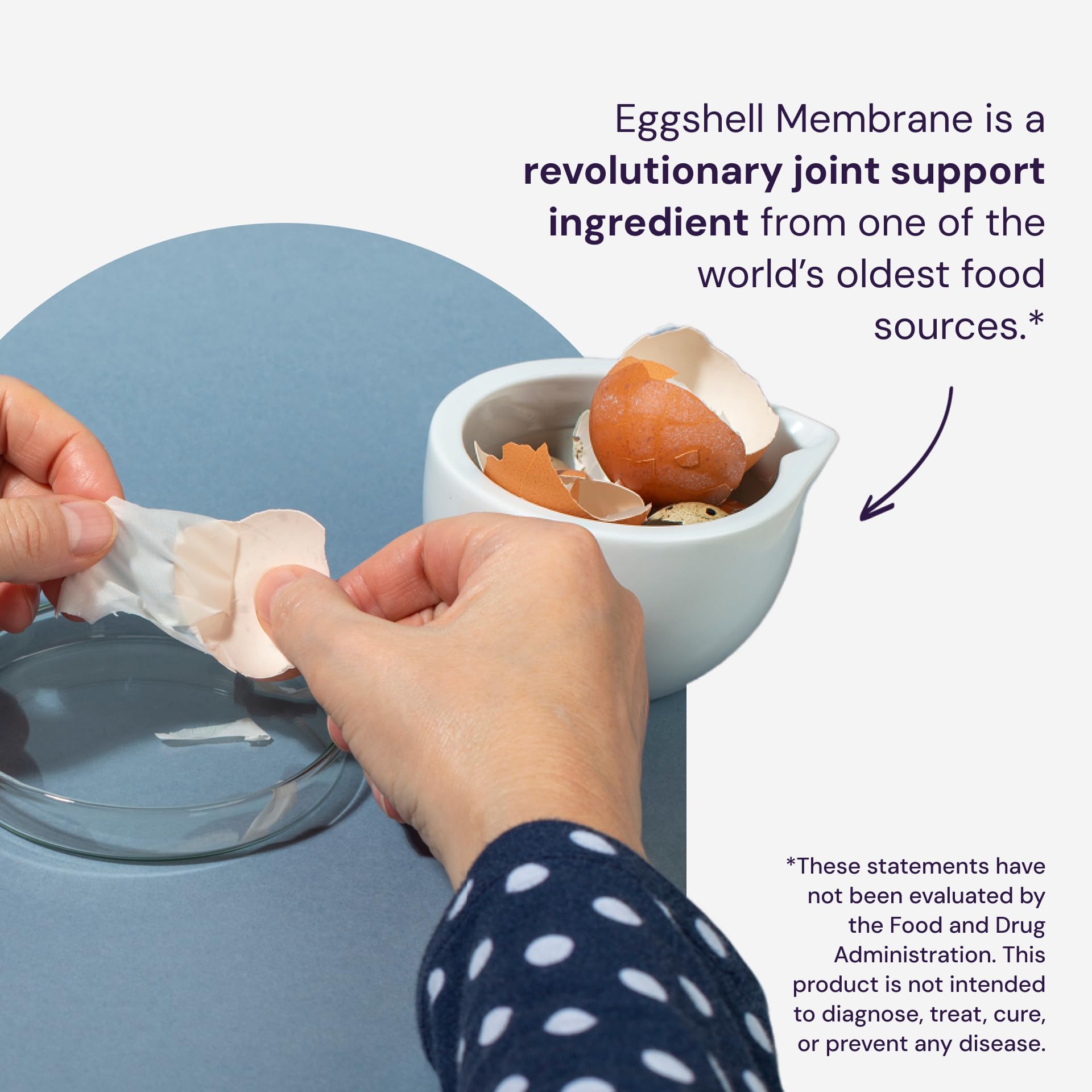 Healthy Origins Natural Eggshell Membrane supplement in a lifestyle setting
