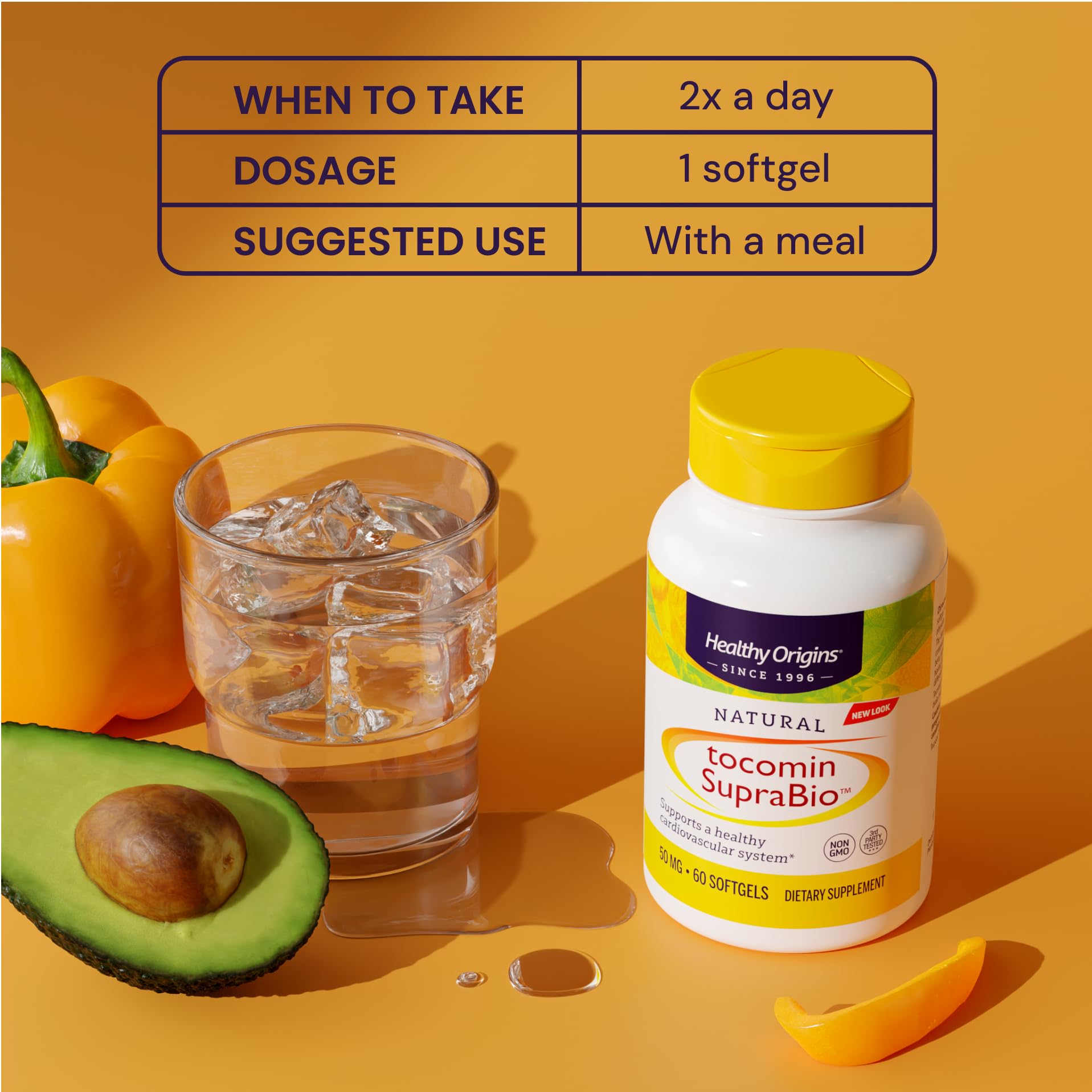 Healthy Origins Tocomin SupraBio Vitamin E Complex packaging