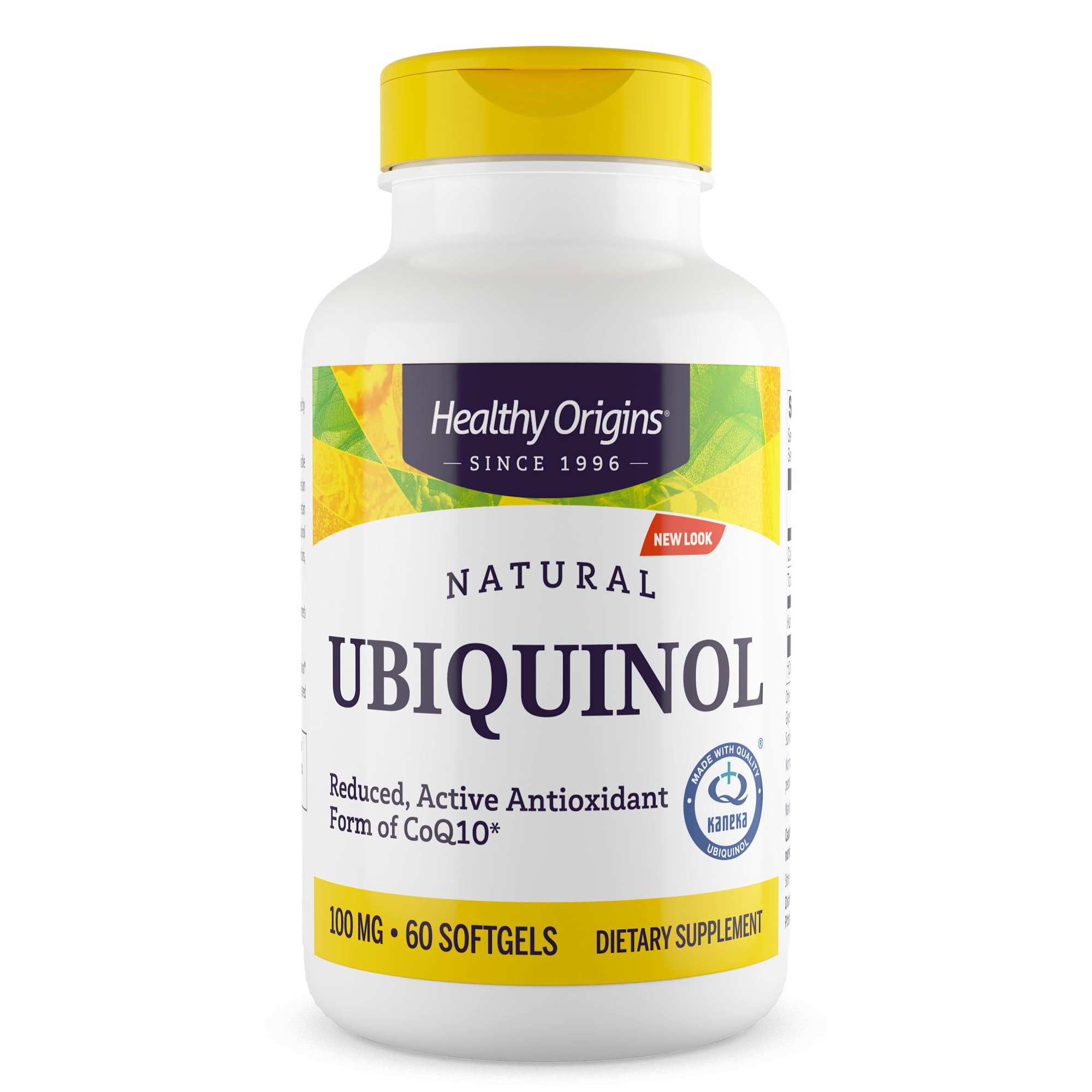 Healthy Origins Ubiquinol CoQ10 100mg softgels front view