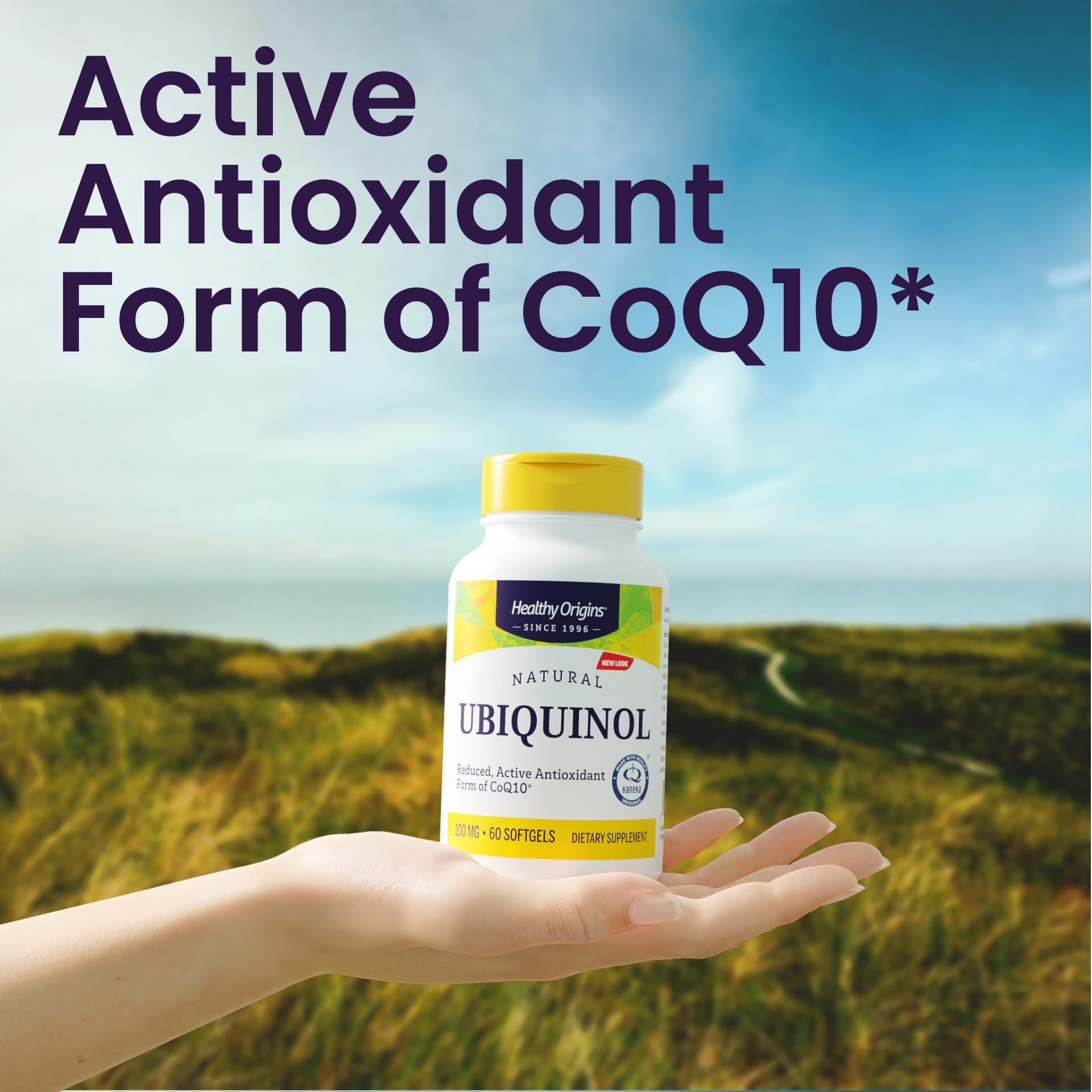 Healthy Origins Ubiquinol CoQ10 100mg softgels nutritional information