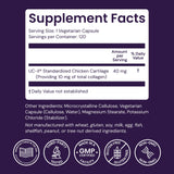 Healthy Origins UC-II Collagen 40mg supplement capsule close-up