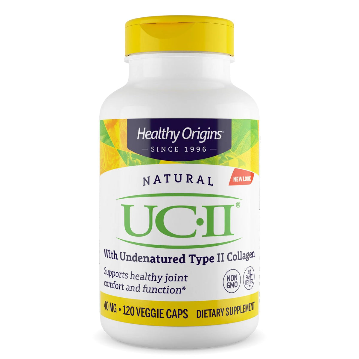 Healthy Origins UC-II Collagen 40mg supplement front view