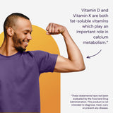 Healthy Origins Vitamin D3 & K2 Supplement close-up of capsules