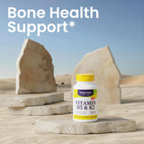 Healthy Origins Vitamin D3 & K2 Supplement ingredients list