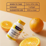 Healthy Origins Vitamin D3 Maximum Potency 172g back view