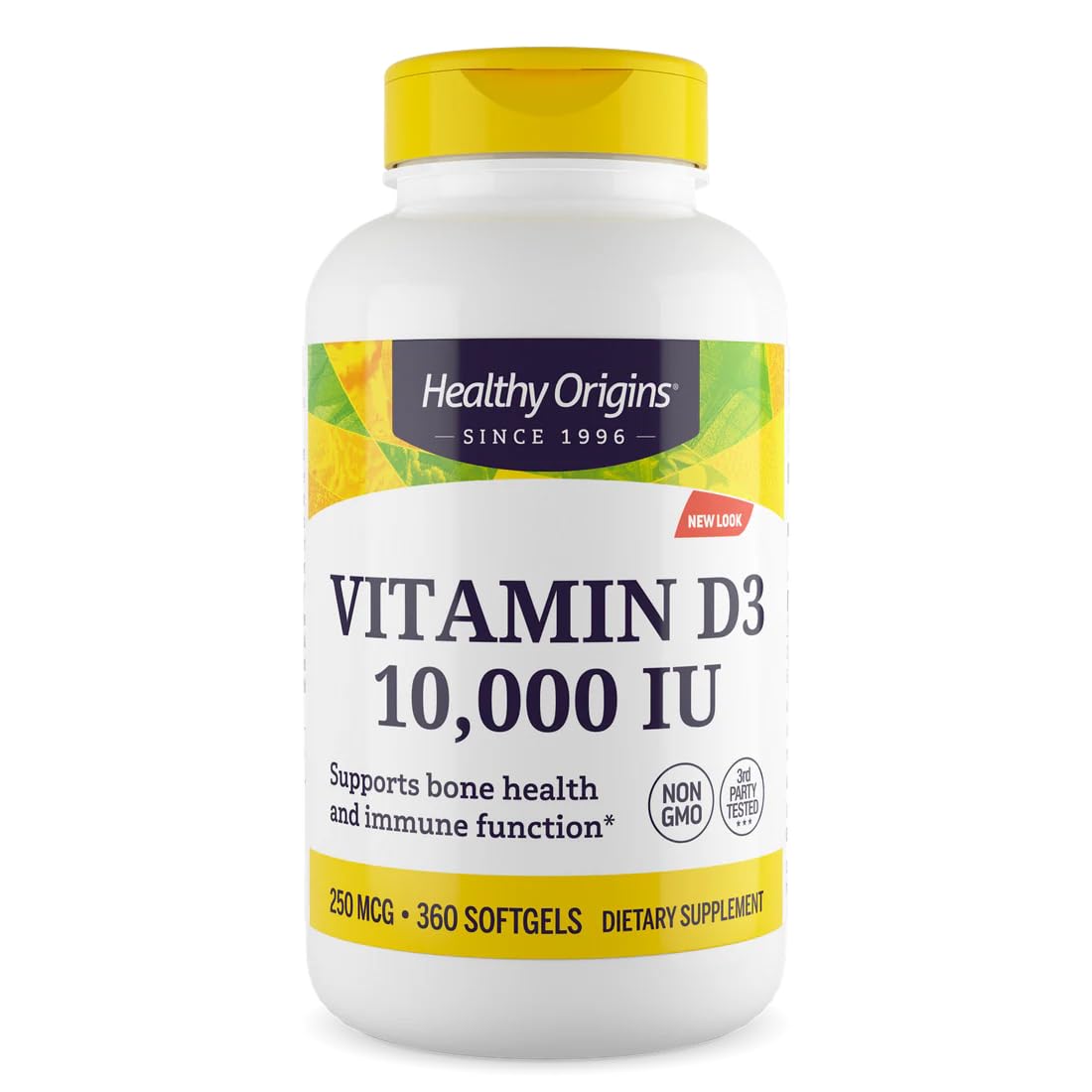 Healthy Origins Vitamin D3 Maximum Potency 172g front view