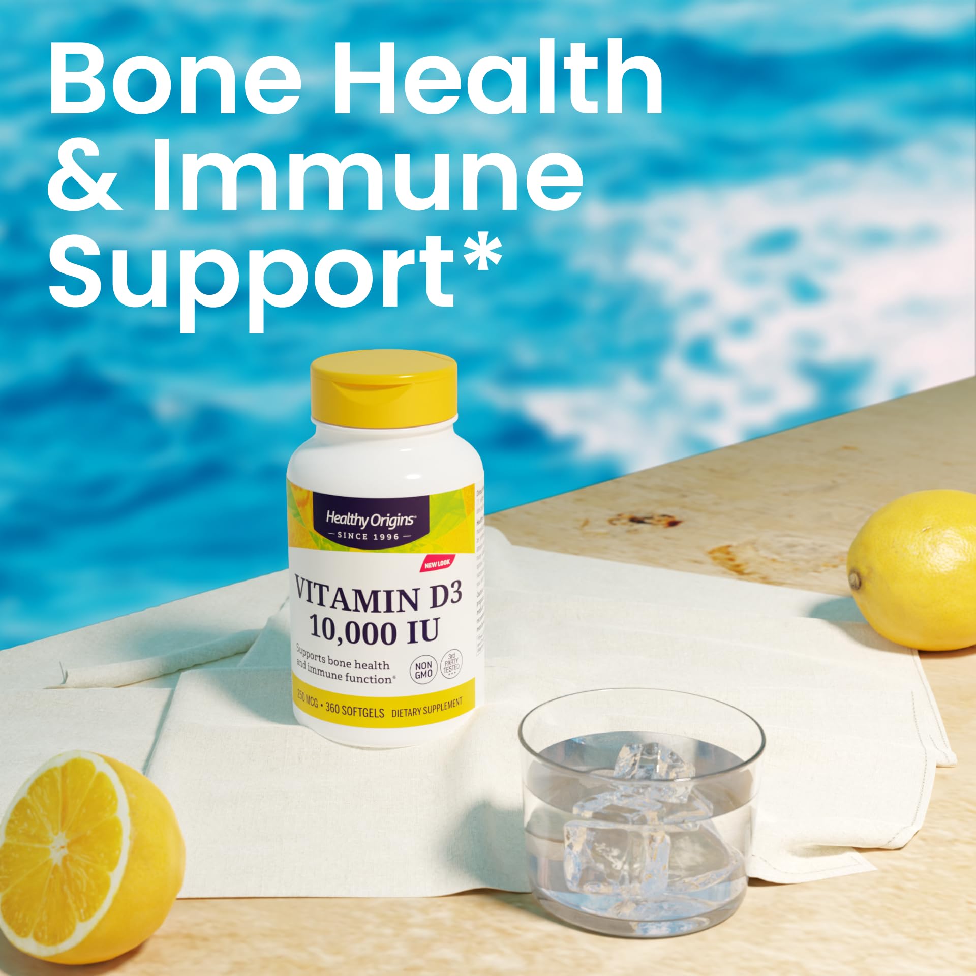 Healthy Origins Vitamin D3 Maximum Potency 172g ingredients list