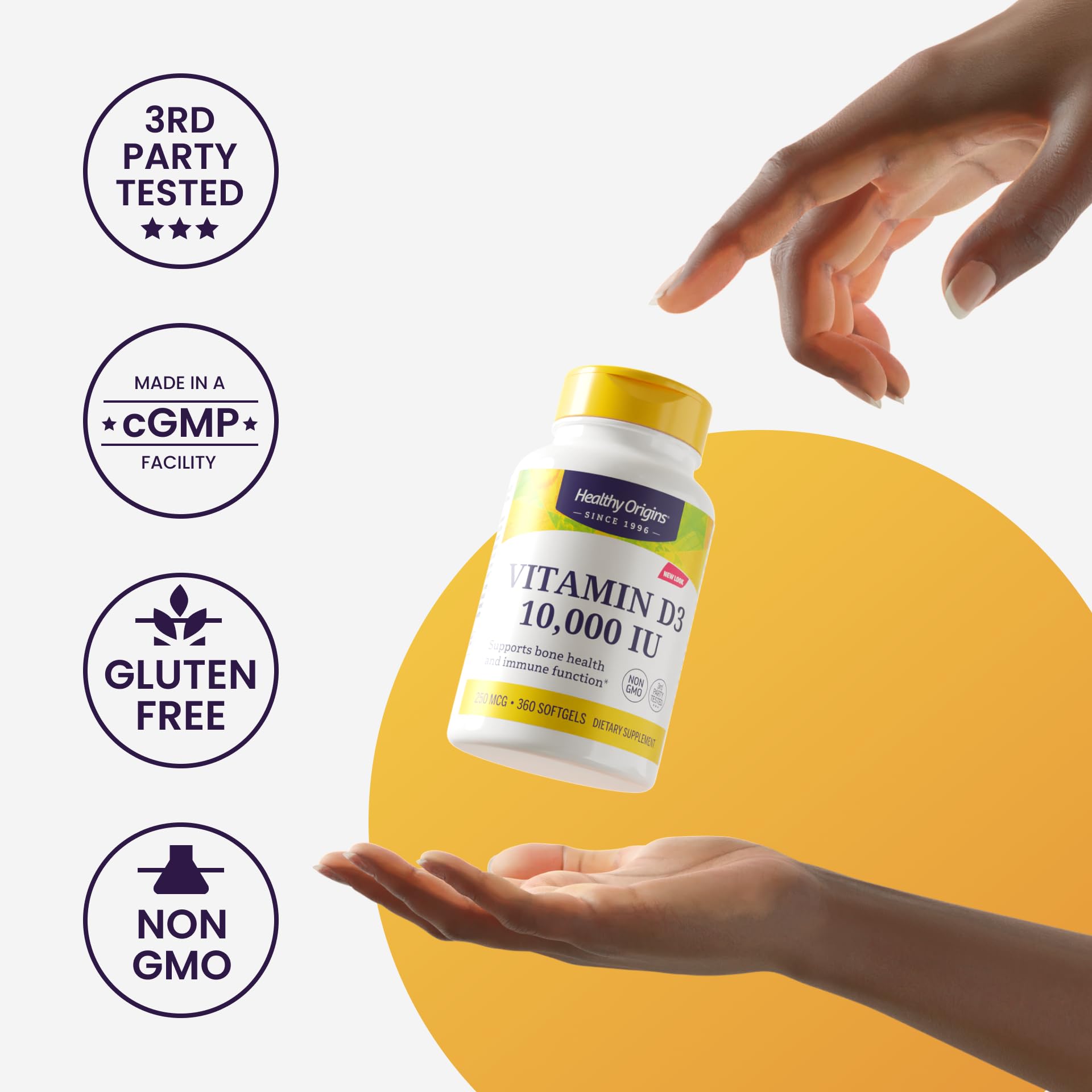 Healthy Origins Vitamin K2 MK-7 packaging with softgels