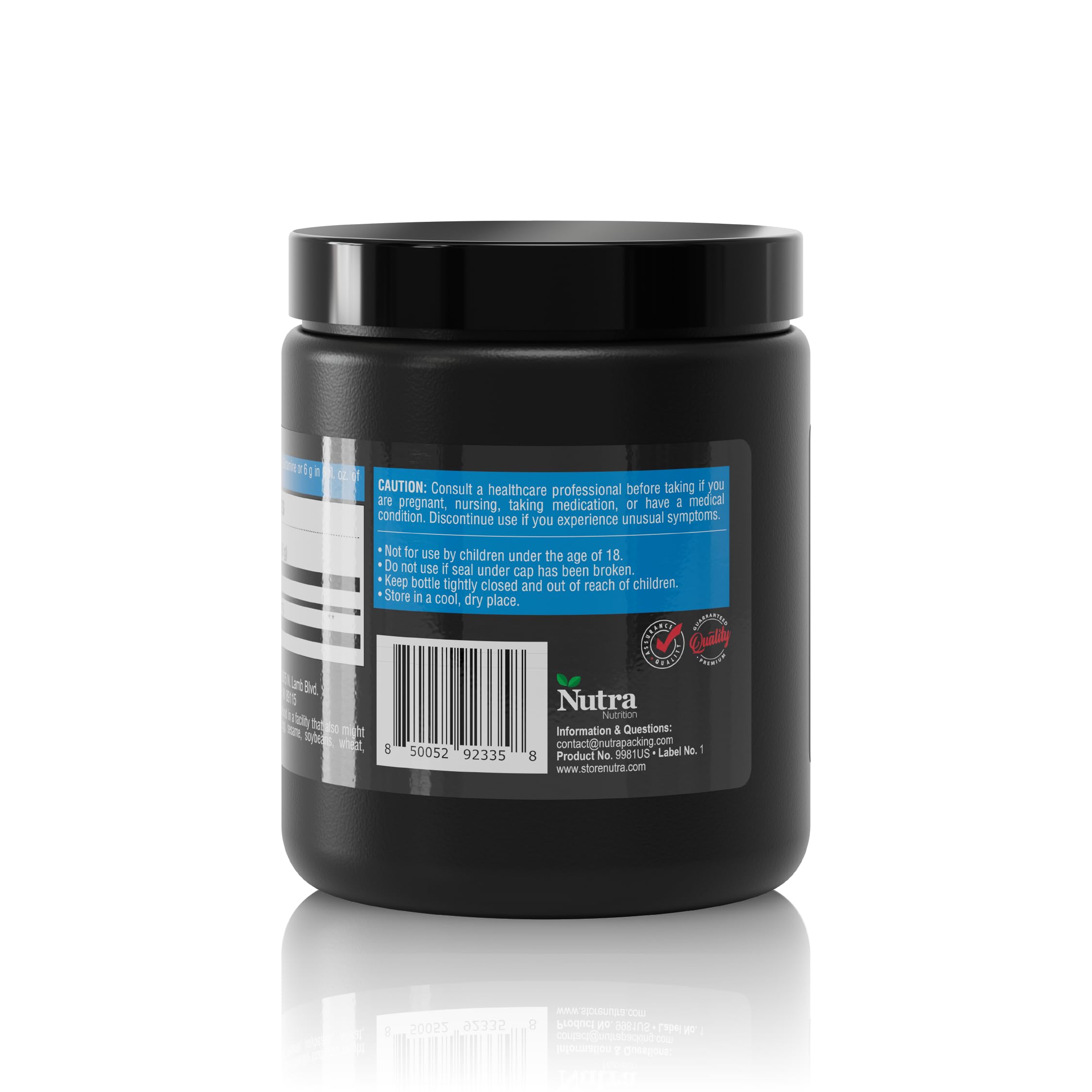HEALTHY SPORTS L-Glutamine Powder 6000mg nutritional information
