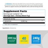 HEALTHY SPORTS L-Glutamine Powder 6000mg packaging